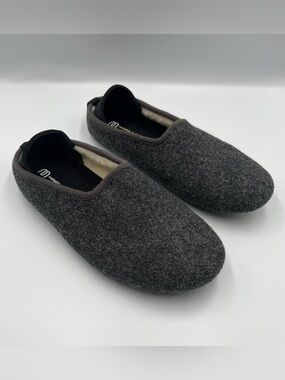 Mahabis Classic Wool Slip On Slippers Black Size EU 40